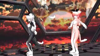 MMD furry girls