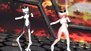 MMD furry girls