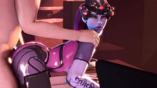 Overwatch - Widowmaker blowjob and anal