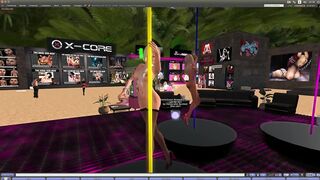 - Second Life - Beautiful girl on pole