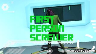 3D Alien Has Her Tits and Pussy Fucked