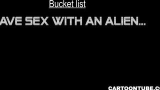 3D Alien Has Her Tits and Pussy Fucked