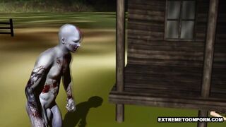 Zombie creep fucking tight teen pussy