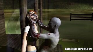 Zombie creep fucking tight teen pussy