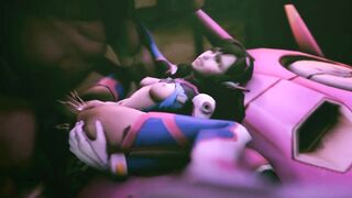 Overwatch Dva banged by Monster