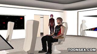 3D Cartoon Emo Babe Sucks and Fucks