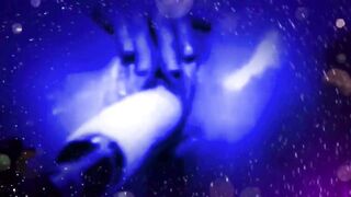 Cute Blue Alien Wet Pussy Fuck Machine