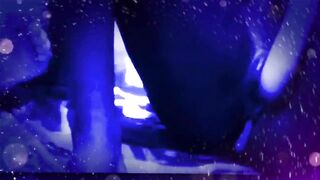 Cute Blue Alien Wet Pussy Fuck Machine