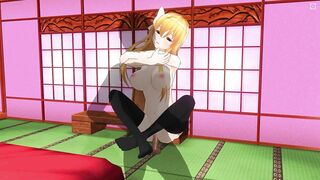 3D HENTAI Mayuri Hugged Fucked
