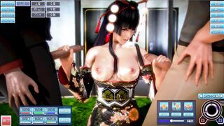 Honey Select - Nyotengu have sex with 2 men