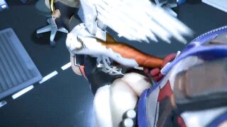 Soldier 76 gives Mercy his payload