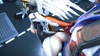 Soldier 76 gives Mercy his payload