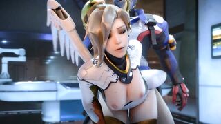 Soldier 76 gives Mercy his payload