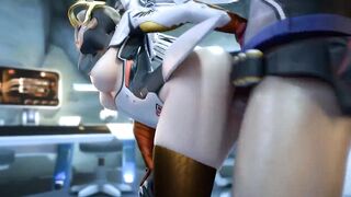 Soldier 76 gives Mercy his payload