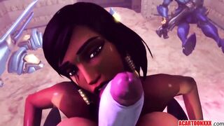 Hot big tits Pharah from Overwatch compilation