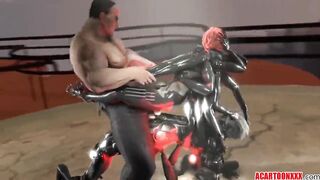 Sexy busty Mistral having sex with different big dick dudes
