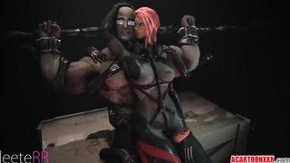 Sexy busty Mistral having sex with different big dick dudes