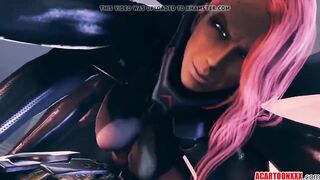 Sexy busty Mistral having sex with different big dick dudes