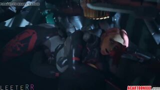 Sexy busty Mistral having sex with different big dick dudes