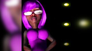 Adult ebony latex doll