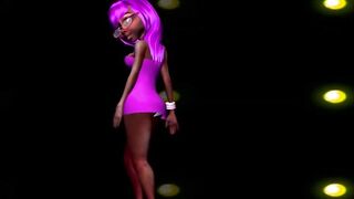 Adult ebony latex doll