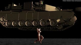 Muscle girl tank lift
