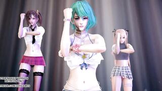 [MMD] Conqueror DOA Marie Rose Misaki Tamaki Hot Dance 4K 60FPS