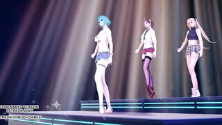 [MMD] Conqueror DOA Marie Rose Misaki Tamaki Hot Dance 4K 60FPS