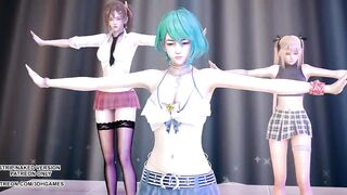 [MMD] Conqueror DOA Marie Rose Misaki Tamaki Hot Dance 4K 60FPS