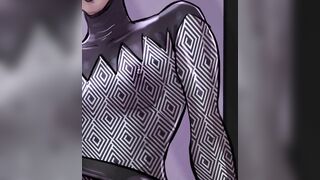 Star Wars latex Bazine Netal showing off her fleshlight