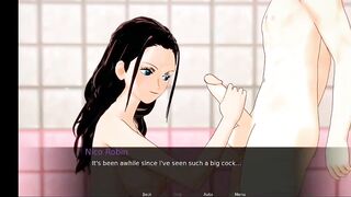One piece niko robin bang in showers in psl