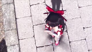reim touhou pinkcat