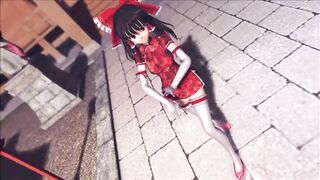 reim touhou pinkcat