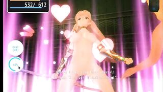 Pretty blonde girl hentai having sex with men , goblins and orcs in Pricia Defense act hentai sex game