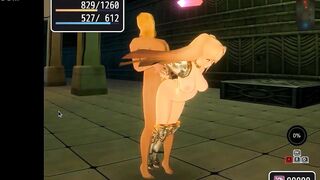 Pretty blonde girl hentai having sex with men , goblins and orcs in Pricia Defense act hentai sex game