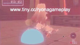Pretty blonde girl hentai having sex with men , goblins and orcs in Pricia Defense act hentai sex game