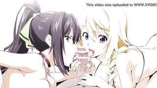 Anime Hentai Girls Giving Blowjobs and Titfucks - Try not to cum!