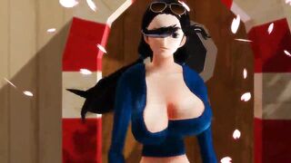 -MMD One Piece- Nico Robin twerking and dancing
