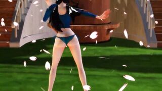 -MMD One Piece- Nico Robin twerking and dancing