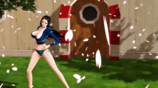 -MMD One Piece- Nico Robin twerking and dancing