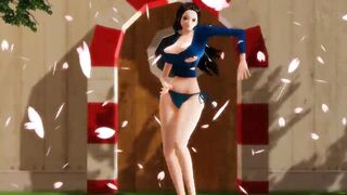 -MMD One Piece- Nico Robin twerking and dancing