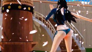 -MMD One Piece- Nico Robin twerking and dancing