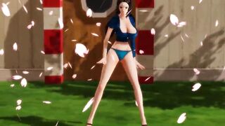 -MMD One Piece- Nico Robin twerking and dancing