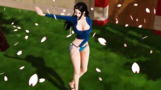 -MMD One Piece- Nico Robin twerking and dancing