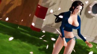 -MMD One Piece- Nico Robin twerking and dancing