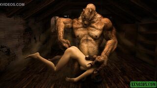 Orc fucker. 3D Hentai horror