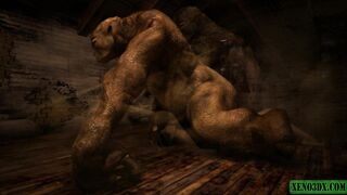 Orc fucker. 3D Hentai horror