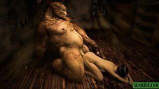 Orc fucker. 3D Hentai horror