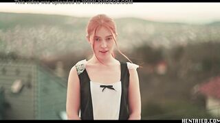 Jia Lissa extreme bukkake - real life hentai - incredibly hot teen red head