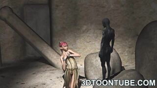 3D toon elf babe gets fisted and fuckced hard